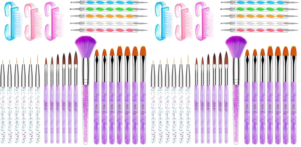AROIC Acrylic Nail Brush Set Deal: 28 Pcs for $6.19