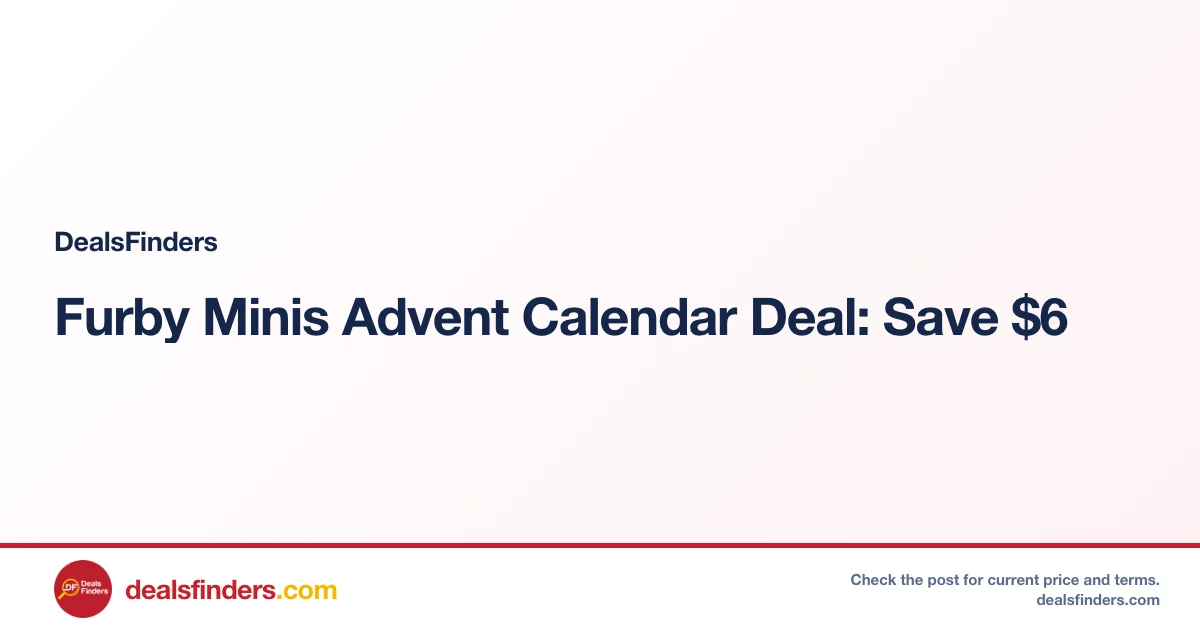 Furby Minis Advent Calendar Deal: Save $6