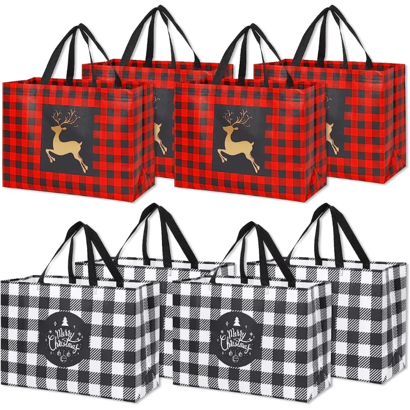 YANGTE 8 Pack Christmas Gift Bags Deal at Amazon: Save $13.xx