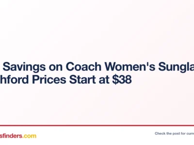 Extra Savings on Coach Women’s Sunglasses — Ashford Prices Start at $38