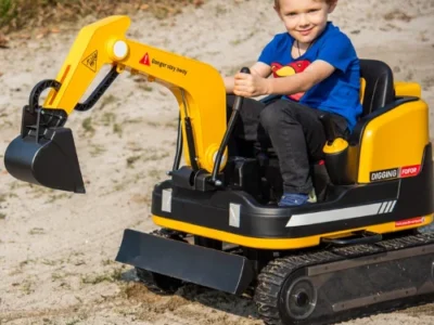 ONLY $269.99 (Reg. $401.72) Joyldias 360 Degree Rotating 12V Battery Powered Ride-On Excavator at Wayfair