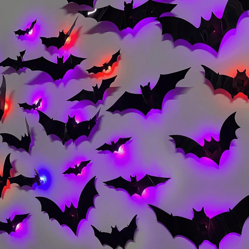 DR.DUDU 36 Pack Halloween Bats Wall Decor Save $10.xx at Amazon