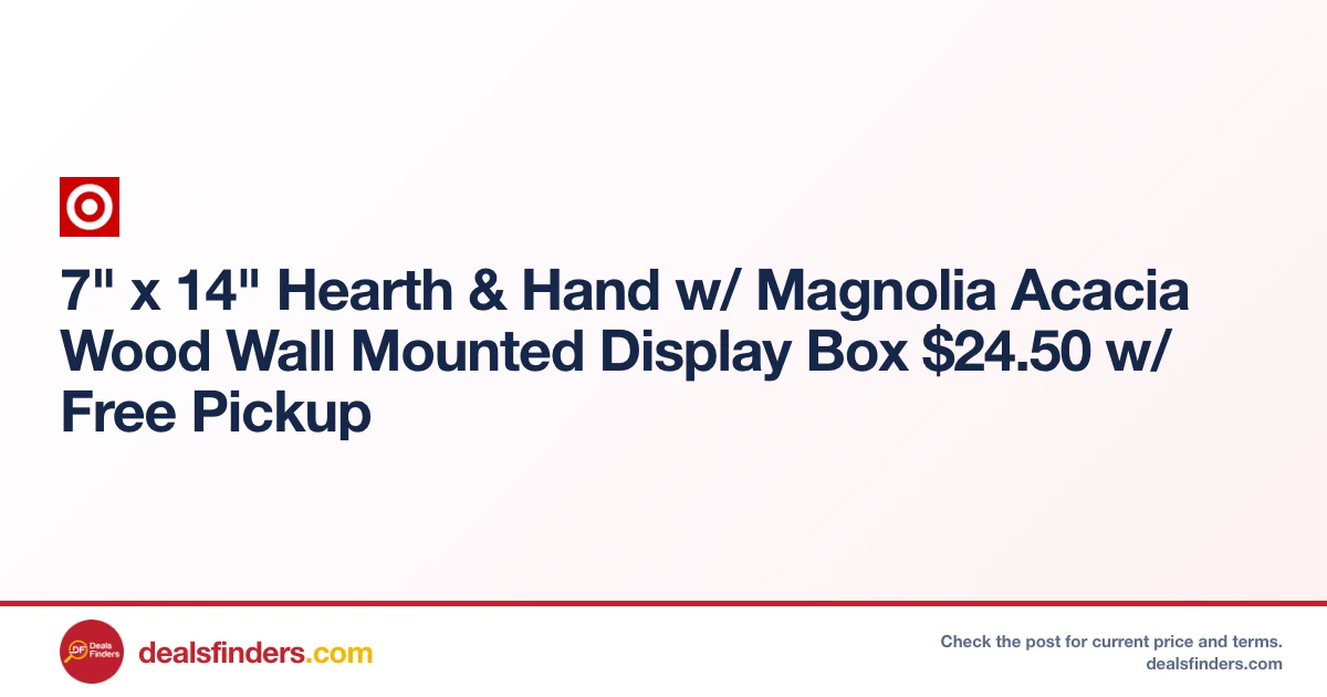 7″ x 14″ Hearth & Hand Display Box Only $24.50 at Target