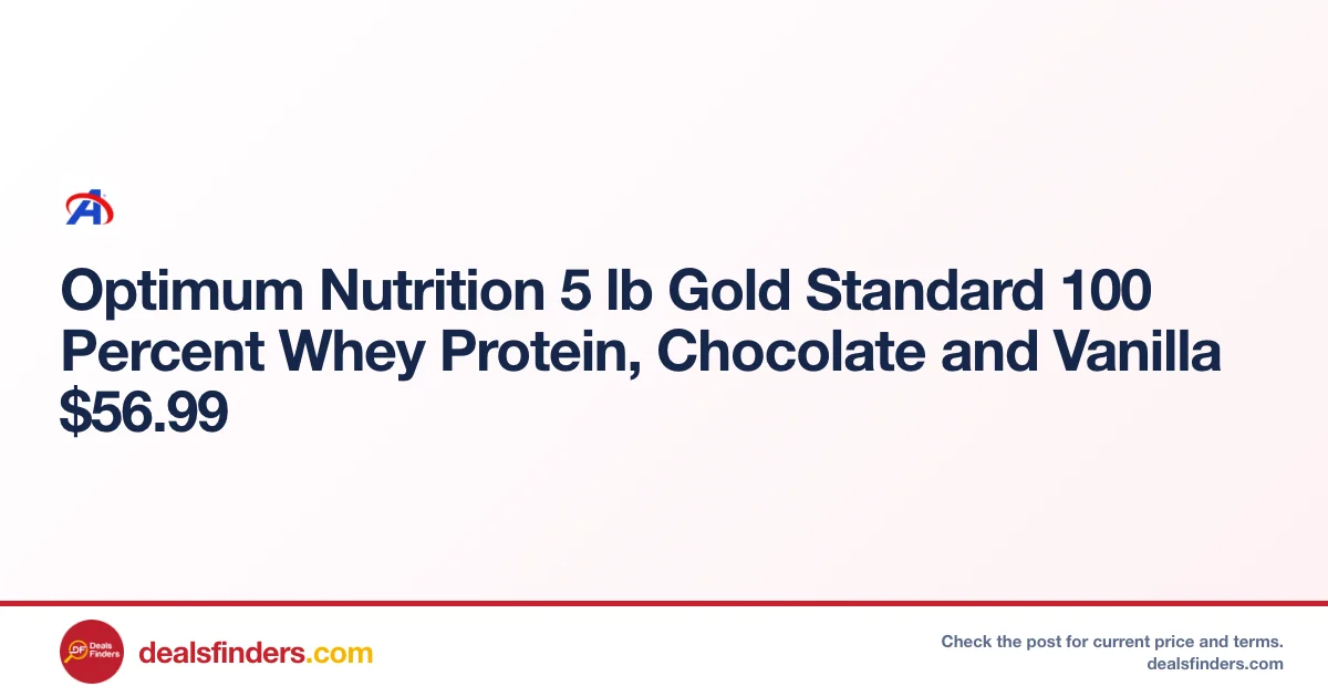 Optimum Nutrition Whey Protein Only $56.99 at Academy Sports