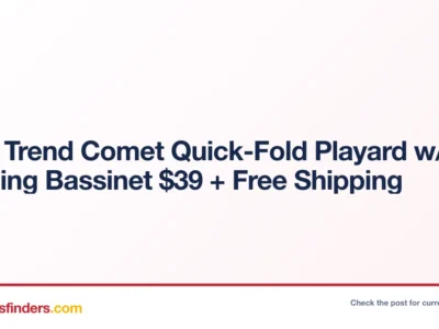 Baby Trend Comet Quick-Fold Playard Only $39 with Free Shipping