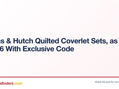 Quilted Coverlet Sets Only $36 at Linens & Hutch