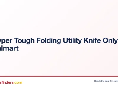 7″ Hyper Tough Folding Utility Knife Only $3.85 at Walmart