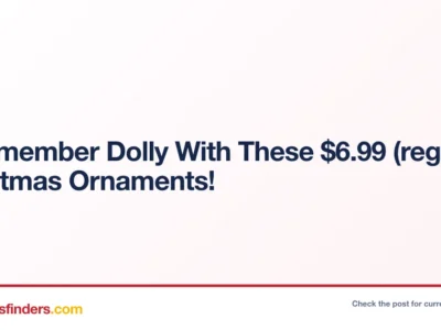 Dolly Christmas Ornaments Only $6.99 (Reg. $14) at Shopstyle