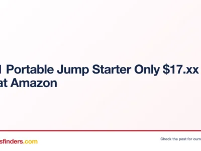 9-in-1 Portable Jump Starter Only $17.xx (Reg. $36) at Amazon