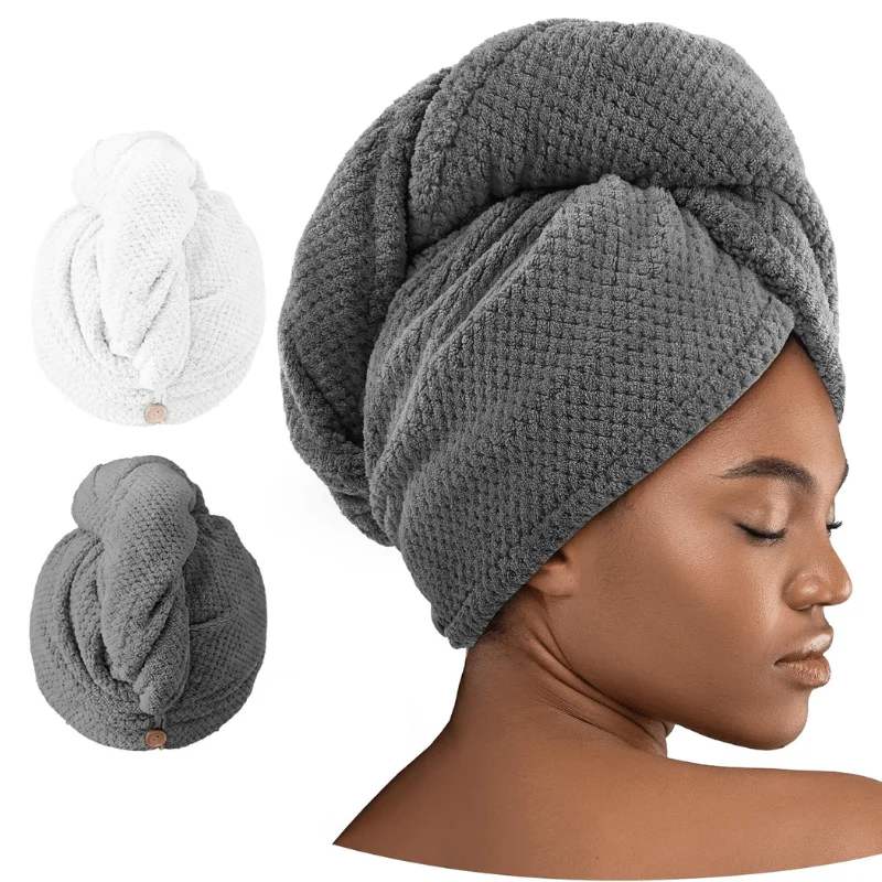 Umisleep 2/3 Pack Microfiber Hair Towel Wrap Deal: Save $5.xx at Amazon