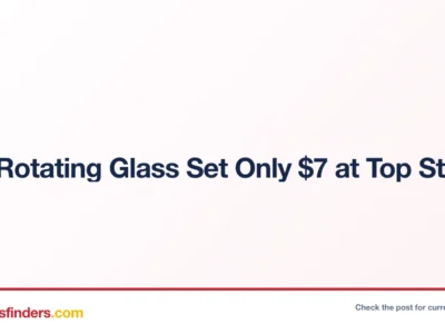 360° Rotating Glass Set Only $7 at Top Store