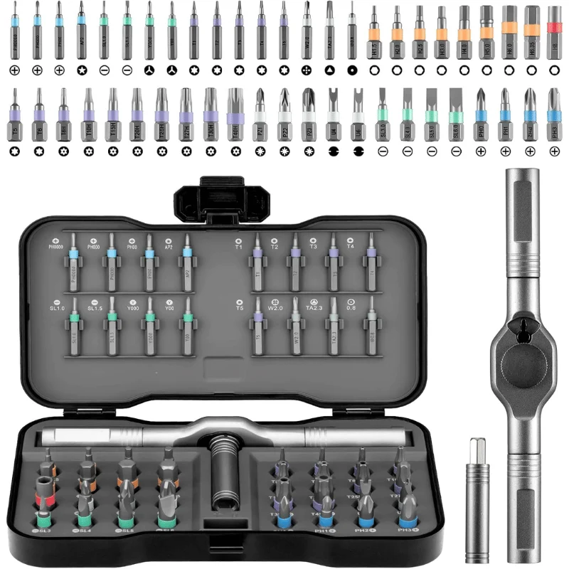 50-in-1 Magnetic Ratchet Screwdriver Set Save $21.xx at Amazon