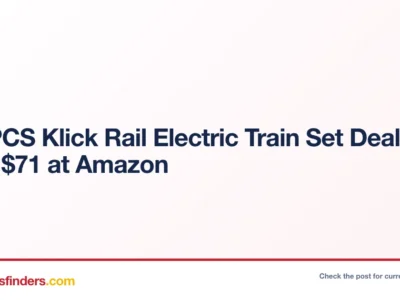141 PCS Klick Rail Electric Train Set Deal: Save $71.xx at Amazon
