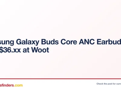 Samsung Galaxy Buds Core ANC Earbuds Only $36.xx at Woot