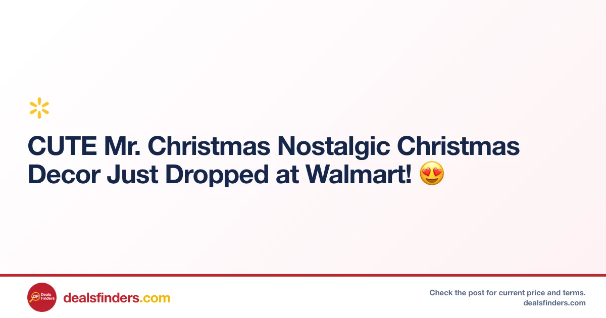 Cute Mr. Christmas Nostalgic Christmas Decor Just Dropped at Walmart