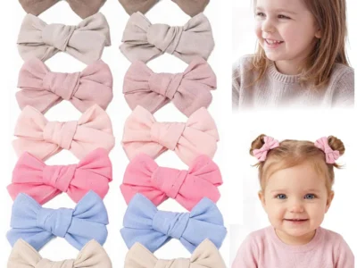 $4.xx Needbrock 14-Piece Toddler Hair Bow Clips for Baby Girls at Amazon