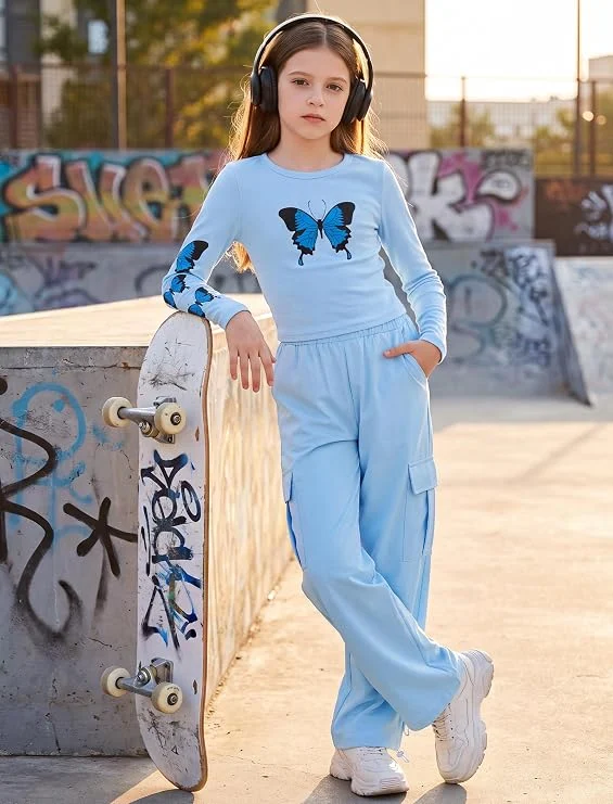 Long Sleeve Top Cargo Pants 2ps Deal
