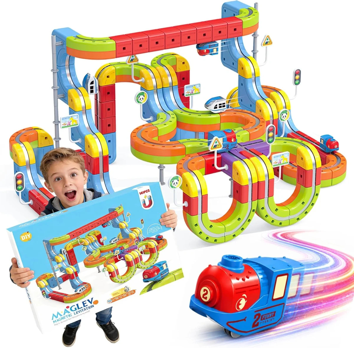 141 PCS Klick Rail Electric Train Set Deal