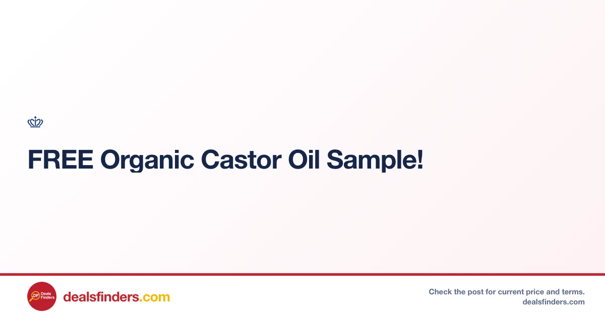 Free Organic Castor Oil Sample at Queenofthethrones