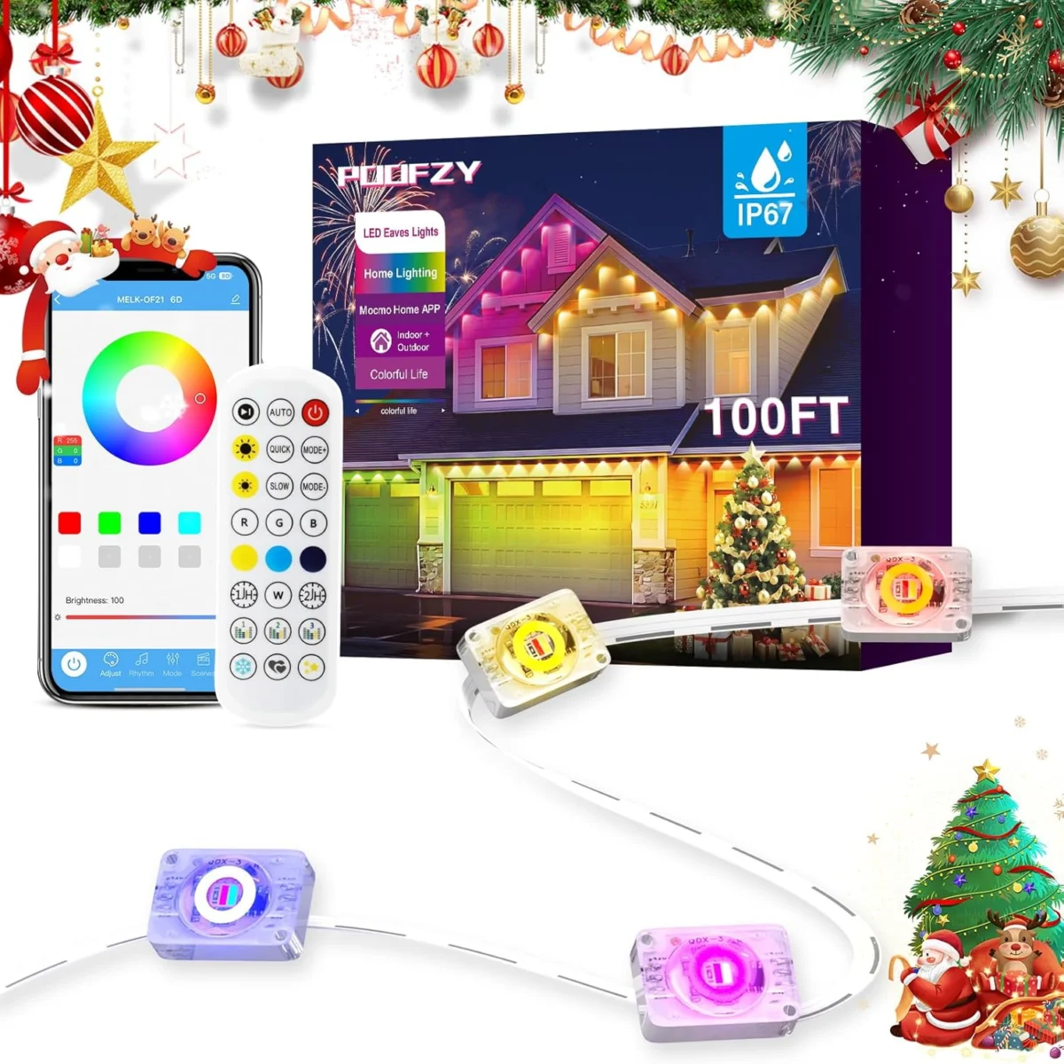 POOFZY 100-Foot Outdoor Lights Only $28.xx (Reg. $110) at Amazon
