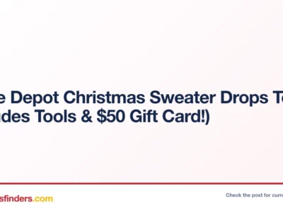 Home Depot Christmas Sweater Drops Today (Includes Tools & $50 Gift Card!)
