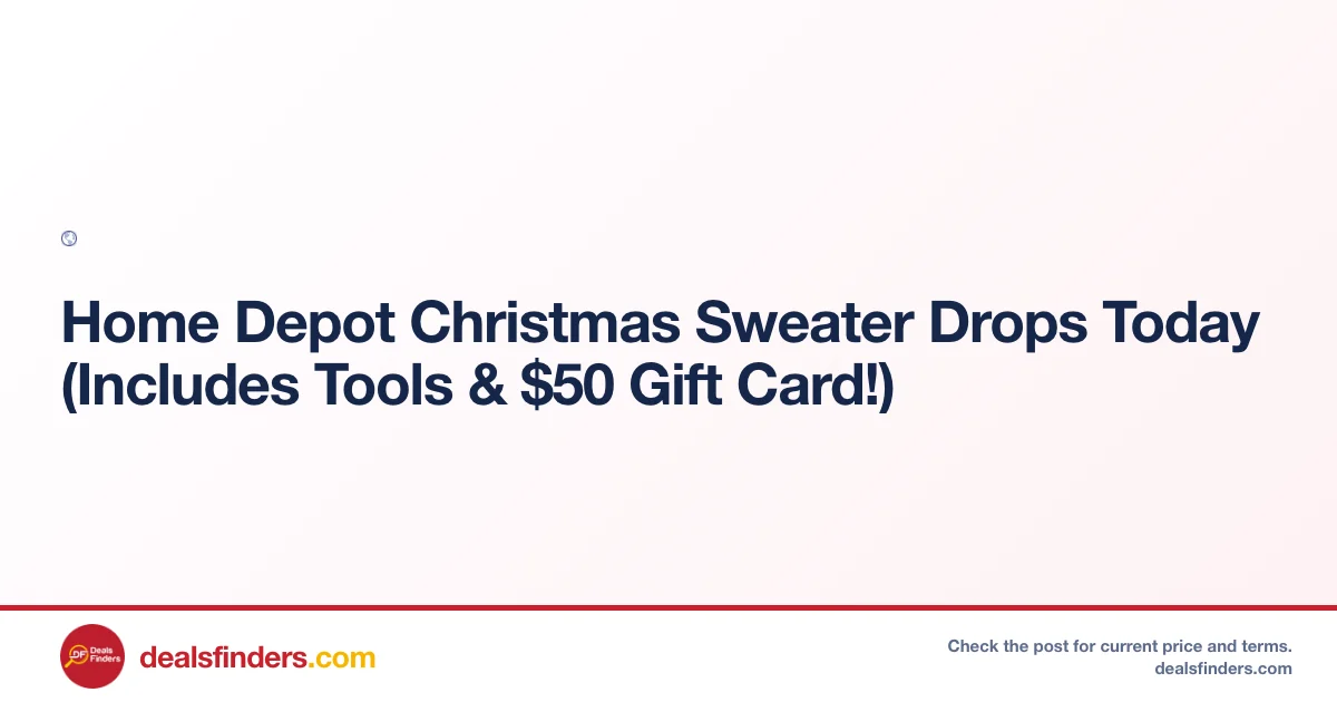 Home Depot Christmas Sweater Drops Only $50 at Thehomedepotevent