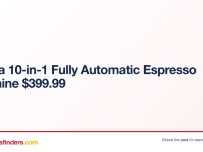 Midea 10-in-1 Fully Automatic Espresso Machine $399.99