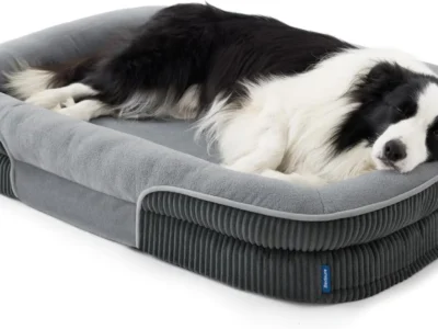 Bedsure XL 360° Oval Bolster 42″ Orthopedic Dog Bed $26.xx at Amazon