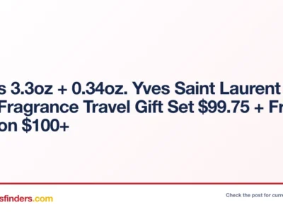 Men’s 3.3oz + 0.34oz. Yves Saint Laurent Y EDP Fragrance Travel Gift Set $99.75 + Free S&H on $100+