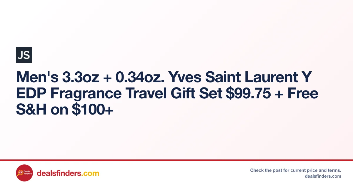 Yves Saint Laurent Y Travel Gift Set Only $99.75 at Jomashop