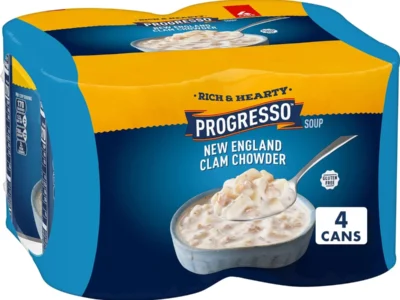 $7.xx S&S Progresso Rich & Hearty New England Clam Chowder Canned Soup, 18.5 oz, 4 pk