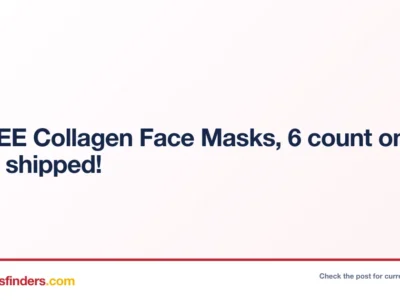 MAREE Collagen Face Masks, 6 count only $7.xx shipped!