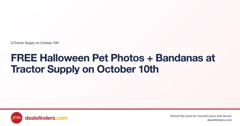 Free Halloween Pet Photos + Bandanas at Tractor Supply