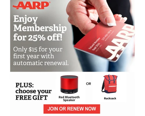 AARP Membership for $15: Get a Free Bluetooth Speaker or Rucksack