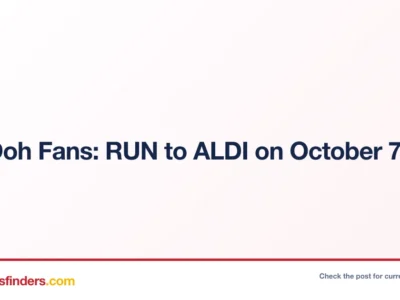 NeeDoh Fans: RUN to ALDI on October 7th!