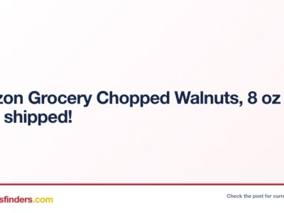 Amazon Grocery Chopped Walnuts, 8 oz only $2.78 shipped!
