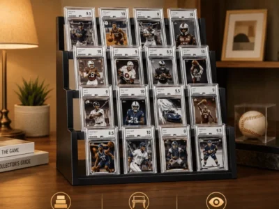 4-Tier Wooden Trading Card Stand Deal at Amazon: Save $12.xx