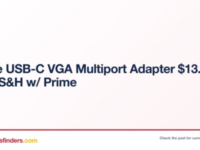 Apple USB-C VGA Multiport Adapter $13.xx + Free S&H w/ Prime