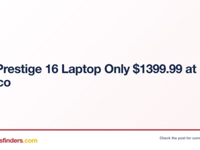 MSI Prestige 16 Laptop Only $1399.99 at Costco