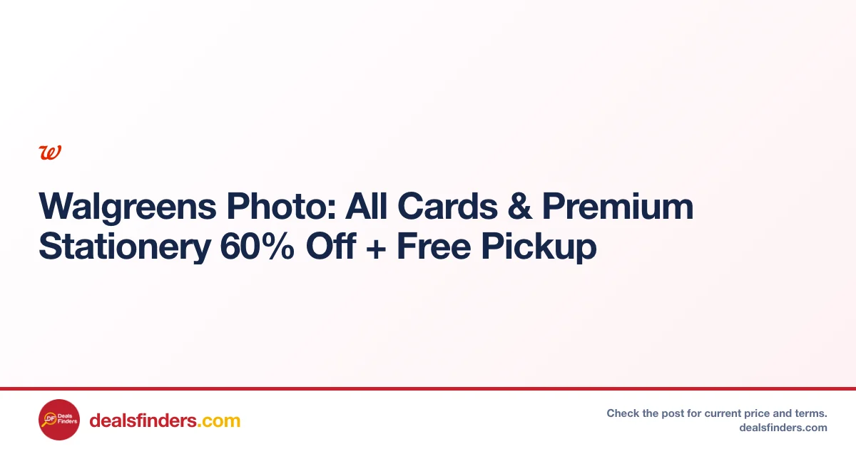 Up to 60% Off Walgreens Photo Cards + Free Pickup
