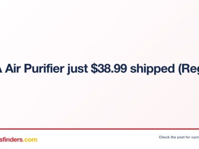 HEPA Air Purifier just $38.xx shipped (Reg. $81)!