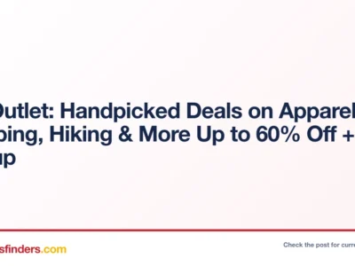 REI Outlet: Handpicked Deals on Apparel, Camping, Hiking & More Up to 60% Off + Free Pickup