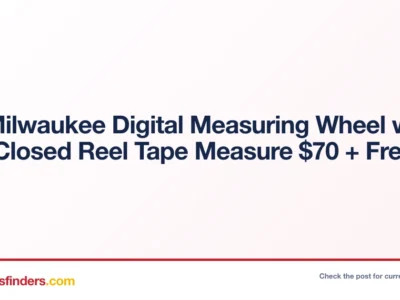 12″ Milwaukee Digital Measuring Wheel w/ 100′ Closed Reel Tape Measure $70 + Free S&H