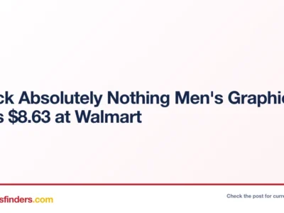 2-Pack Absolutely Nothing Men’s Graphic T‑Shirts Only $8.63 at Walmart