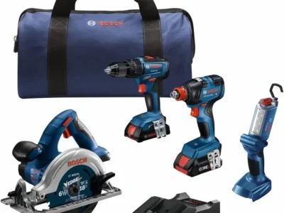 Bosch 18V 4-Tool Kit Only $249.xx (Reg. $399) at Amazon