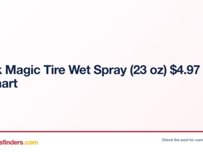 Black Magic Tire Wet Spray Only $4.97 at Walmart