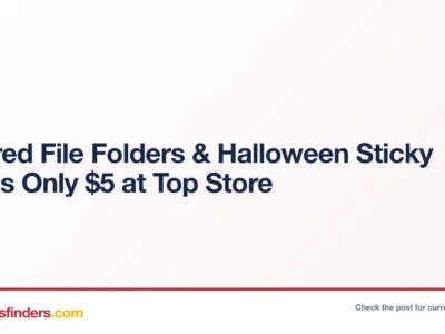 Colored File Folders & Halloween Sticky Hands Only $5 at Top Store