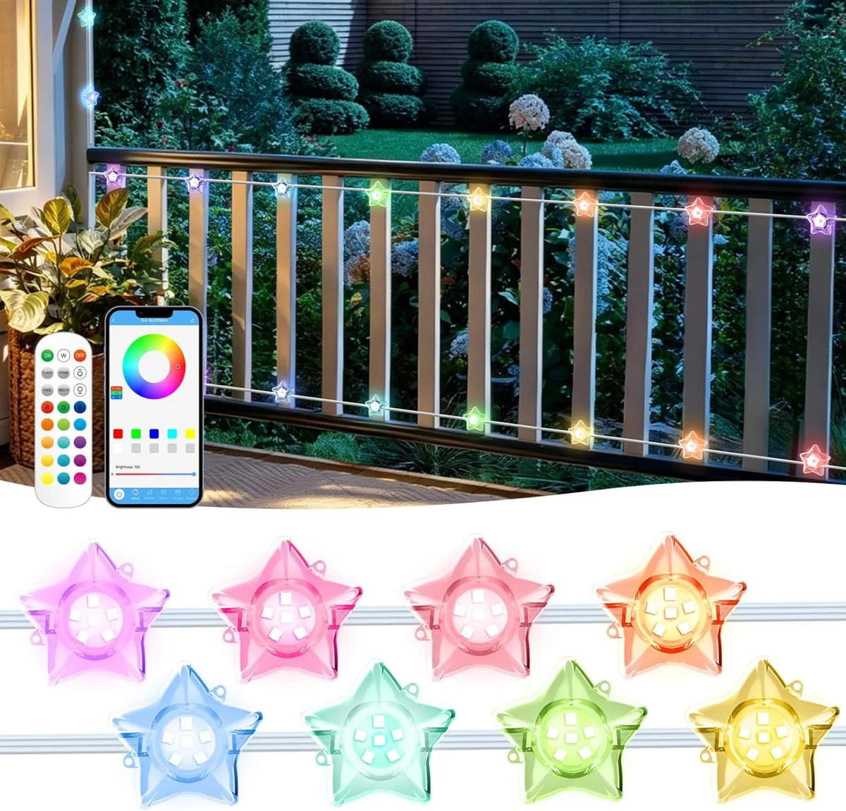 Implimage RGB Smart Outdoor String Lights Only $15.xx (Reg. $30)