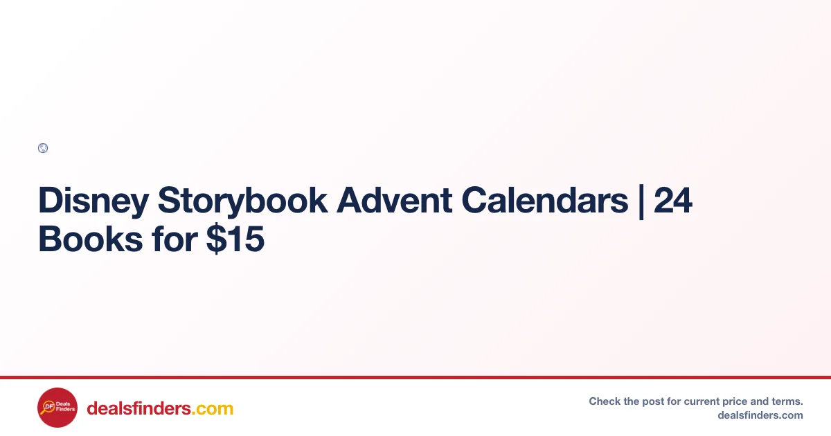 Disney Storybook Advent Calendars Only $15 at Goto