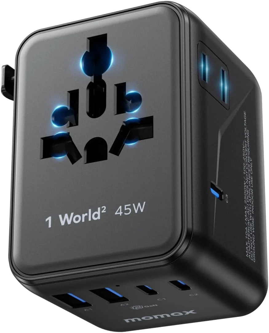 MOMAX 7-in-1 Travel Adapter Only $29.xx (Reg. $43) at Amazon